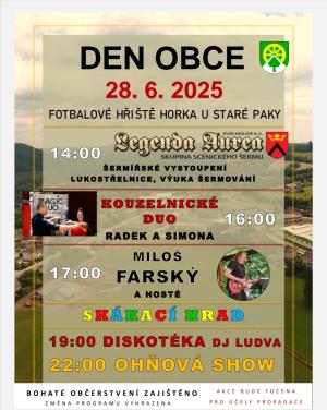 Den obce Horka u Staré paky
